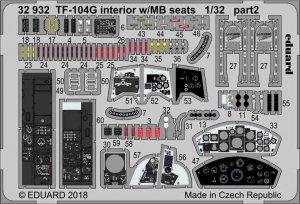 Eduard 32932 TF-104G interior w/ MB seats ITALERI 1/32