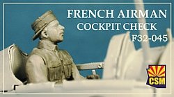 Copper State Models F32-045 French airman cockpit check 1/32