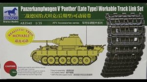 Bronco AB3540 Panzerkampfwagen V Panther Late Type Workable Track Link Set 1/35
