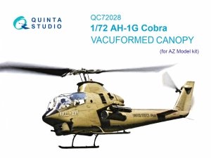 Quinta Studio QC72028 AH-1G Cobra vacuumed clear canopy (AZ model) 1/72
