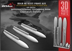 RESARM 48-06024 Dassault Rafale2000L - fuel tanks (3D resin printing) 1/48