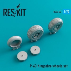 RESKIT RS72-0083 P-63 KINGCOBRA WHEELS SET 1/72