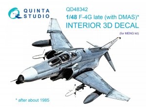Quinta Studio QD48342 F-4G late 3D-Printed & coloured Interior on decal paper (Meng) 1/48