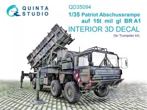 Quinta Studio QD35094 Patriot Abschussrampe auf 15t mil gl BR A1 3D-Printed & coloured Interior on decal paper (Trumpeter) 1/35