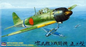 Hasegawa JT23 Mitsubishi A6M Zero fighter type 52 1/48