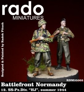 RADO Miniatures RDM35003 Battlefront Normandy 12. SS Pz.Div. HJ summer 1944 (two figures) 1/35
