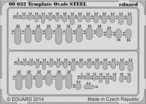 Eduard 00032 Template ovals STEEL