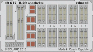 Eduard 49617 B-29 seatbelts 1/48 (Revell)