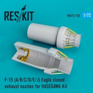 RESKIT RSU72-0102 F-15 A/B/C/D/E/J Eagle closed exhaust nozzles for Hasegawa 1/72