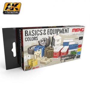 AK Interactive MC-803 Basics & Equipment Colors Set (6 x 17ml)