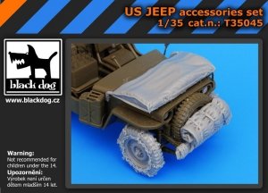 Black Dog T35045 US Jeep accessories set 1/35