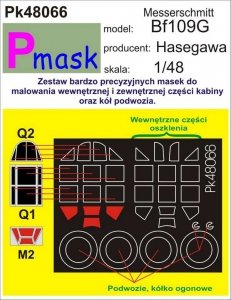 P-Mask PK48066 MESSERSCHMITT BF109G-6 (HASEGAWA) (1:48)