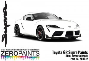 Zero Paints ZP-1612-WM Toyota GR Supra White Metallic Paint 30ml