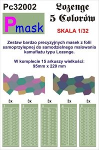 P-Mask PC32002 LOZENGE 5 KOLORÓW (1:32)
