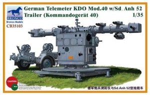 Bronco CB35103 German Telemeter KDO Mod.40 w/Sd.Anh 52 Trailer (Kommando-Gerat 40) (1:35)