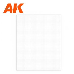 AK Interactive AK6580 SQUARE PAVEMENT BRICK SMALL 4 MM / .156 SHEET 245 X 195MM / 9.64 X 7.68 “ TEXTURED STYRENE SHEET – 1 UNIT 