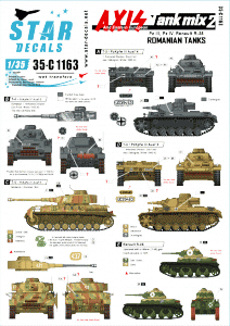 Star Decals 35-C1163 Axis Tank Mix # 2. Romanian tanks 1/35