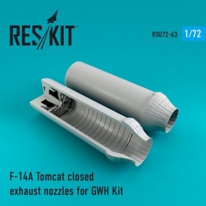 RESKIT RSU72-0063 F-14A Tomcat closed exhaust nozzles for Great Wall Hobby 1/72