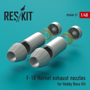 RESKIT RSU48-0027 F-18 Hornet exhaust nozzles for Hobby Boss kit  1/48