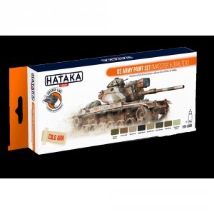Hataka HTK-CS99 US Army paint set (MASSTER & DUALTEX) (8x17ml)