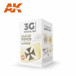 AK Interactive AK11712 CLEAR DOPED LINEN 3x17 ml