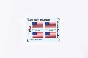Eduard 3DL53002 US ensign flag modern SPACE 1/350