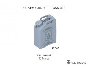 E.T. Model P35-240 US ARMY 20L FUEL CANS SET (3D Printed) 1/35