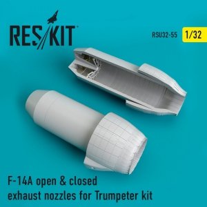 RESKIT RSU32-0055 F-14A TOMCAT OPEN & CLOSED EXHAUST NOZZLES TRUMPETER KIT 1/32