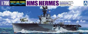 Aoshima 05103 HMS Hermes British Aircraft Carrier Water Line Series No. 716 1/700