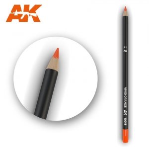 AK Interactive AK10015 Watercolor Pencil VIVID ORANGE