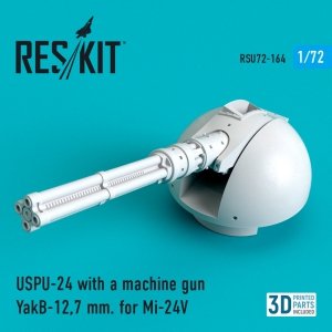 RESKIT RSU72-0164 USPU-24 WITH A MACHINE GUN YAKB-12,7 MM FOR MI-24V 1/72