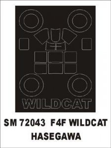 Montex SM72043 F4F Wildcat HASEGAWA