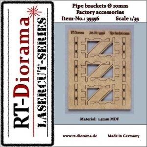RT-Diorama 35556 Pipe brackets (10mm) 1/35