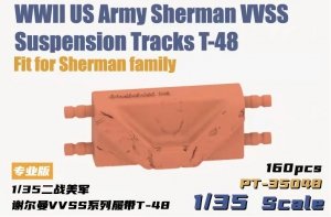 Heavy Hobby PT35048 WWII US Army Sherman VVSS Suspension Tracks T-48 1/35