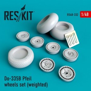 RESKIT RS48-0332 DO-335В PFEIL WHEELS SET (WEIGHTED) 1/48
