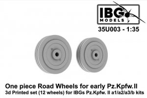 IBG 35U003 One piece Road Wheels for early Pz.Kpfw.II 3D printed set (12 wheels) 1/35