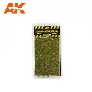 AK Interactive AK8124 SUMMER GREEN TUFTS 2MM