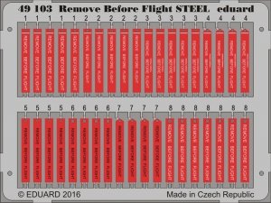 Eduard 49103 Remove Before Flight STEEL 1/48