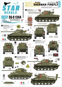 Star Decals 35-C1244 British Sherman Firefly 1/35