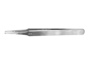 Vallejo T12007 Flat Rounded Stainless Steel Tweezers (120 mm)