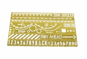 Microdesign MD 144205 Photoetched Stencil for Aerodrome Marks / Signs 1/144