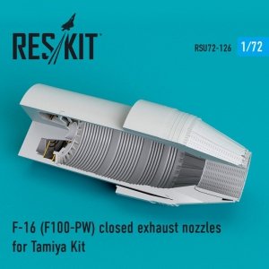 RESKIT RSU72-0126 F-16 (F100-PW) closed exhaust nozzles for Tamiya 1/72