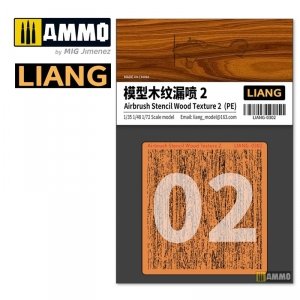 Liang 0302 Airbrush Stencil Wood Texture 2