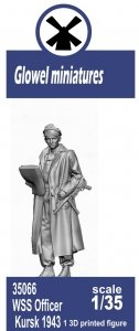 Glowel Miniatures 35066 WSS officer Kursk 1943 (1 Figure, 3D Printed) 1/35