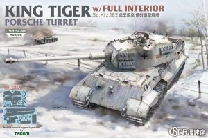 Suyata NO-008 King Tiger Porsche Turret With Full Interior 1/48