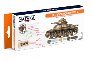 Hataka HTK-CS21 Early WW2 French Army paint set (8x17ml)