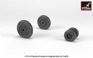 Armory Models AW72328 F-4 Phantom-II wheels w/ weighted tires, early 1/72