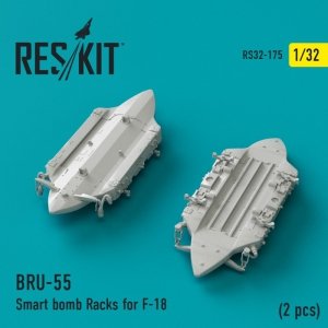 RESKIT RS32-0175 BRU-55 Smart bomb Racks for F-18 (2 pcs) 1/32