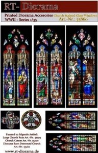 RT-Diorama 35860 Printed Accessories: Church Stained Glass Windows 1/35
