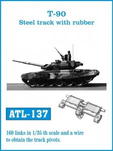 Friulmodel 1:35 ATL-137 T-90 Steel track with rubber